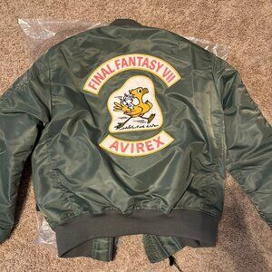 AVIREX FINAL FANTASY VII REMAKE MA-1 CHOCOBO size Japanese XL FF7 (US L) Moogle